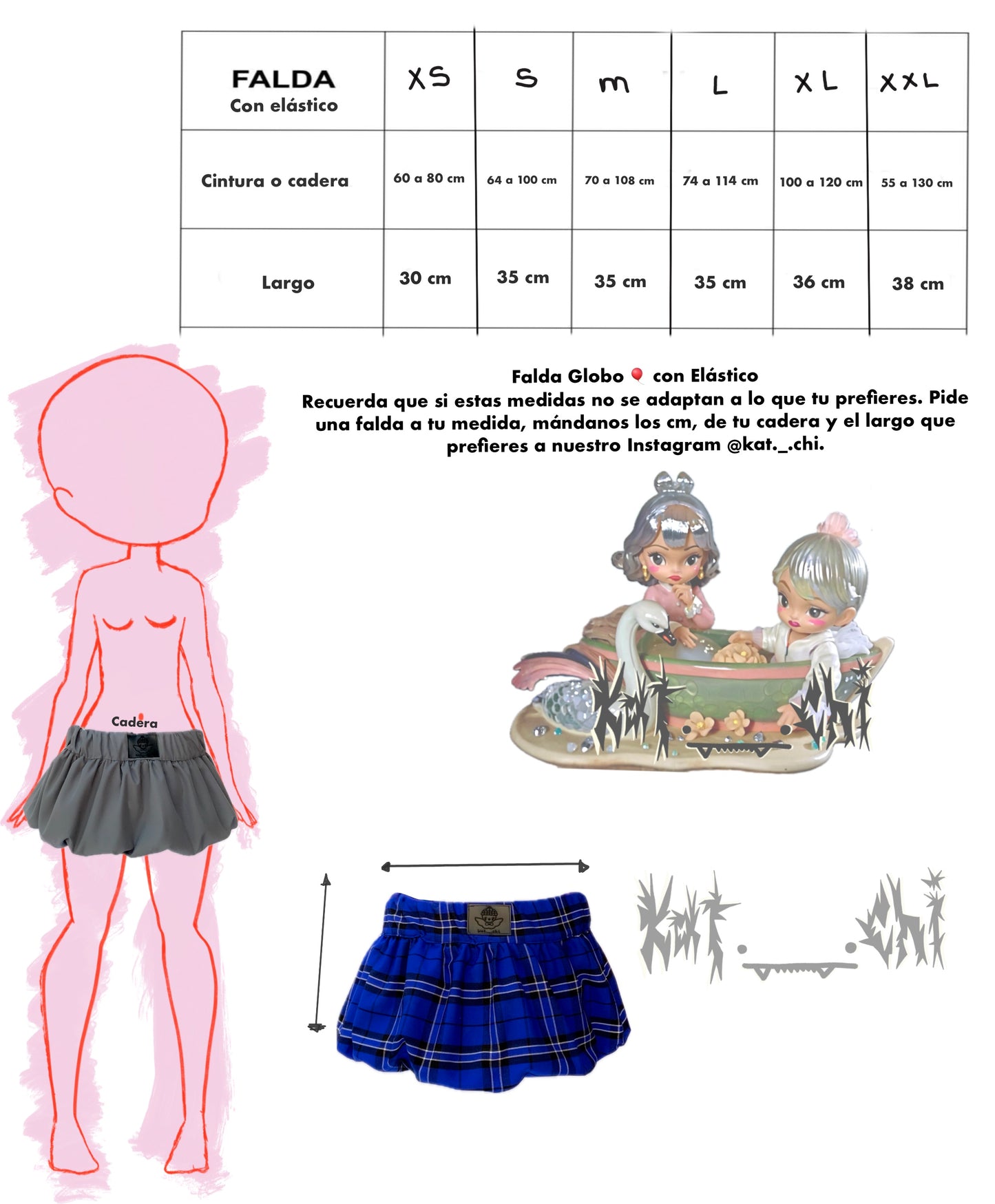 Falda escolar globo 🔷