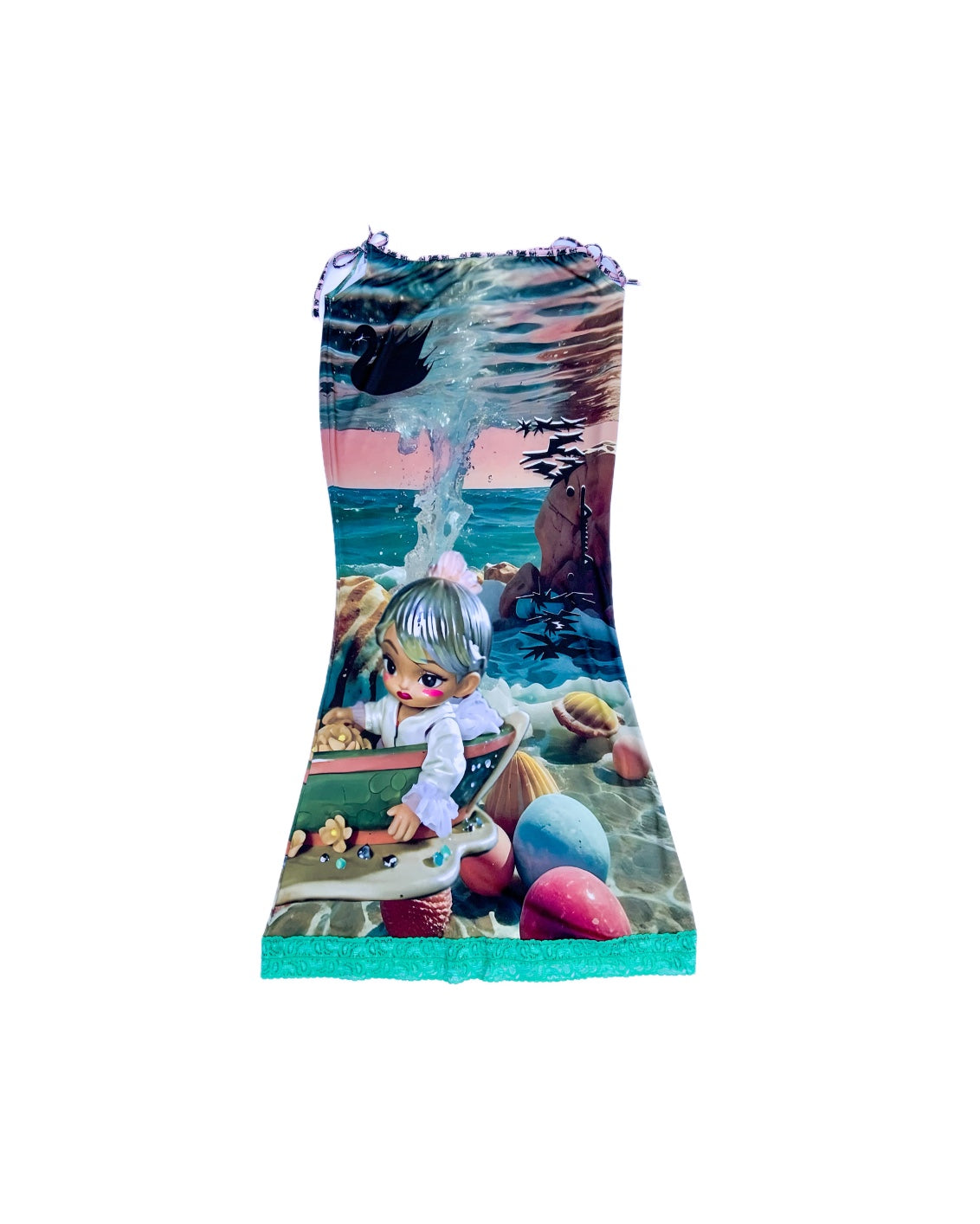 Maxi-falda sirena 🧜🏻‍♀️ ❣️Amor bajo el mar ❣️🌊 de la colección 💎🐚Lágrimas de porcelana🐚🌊