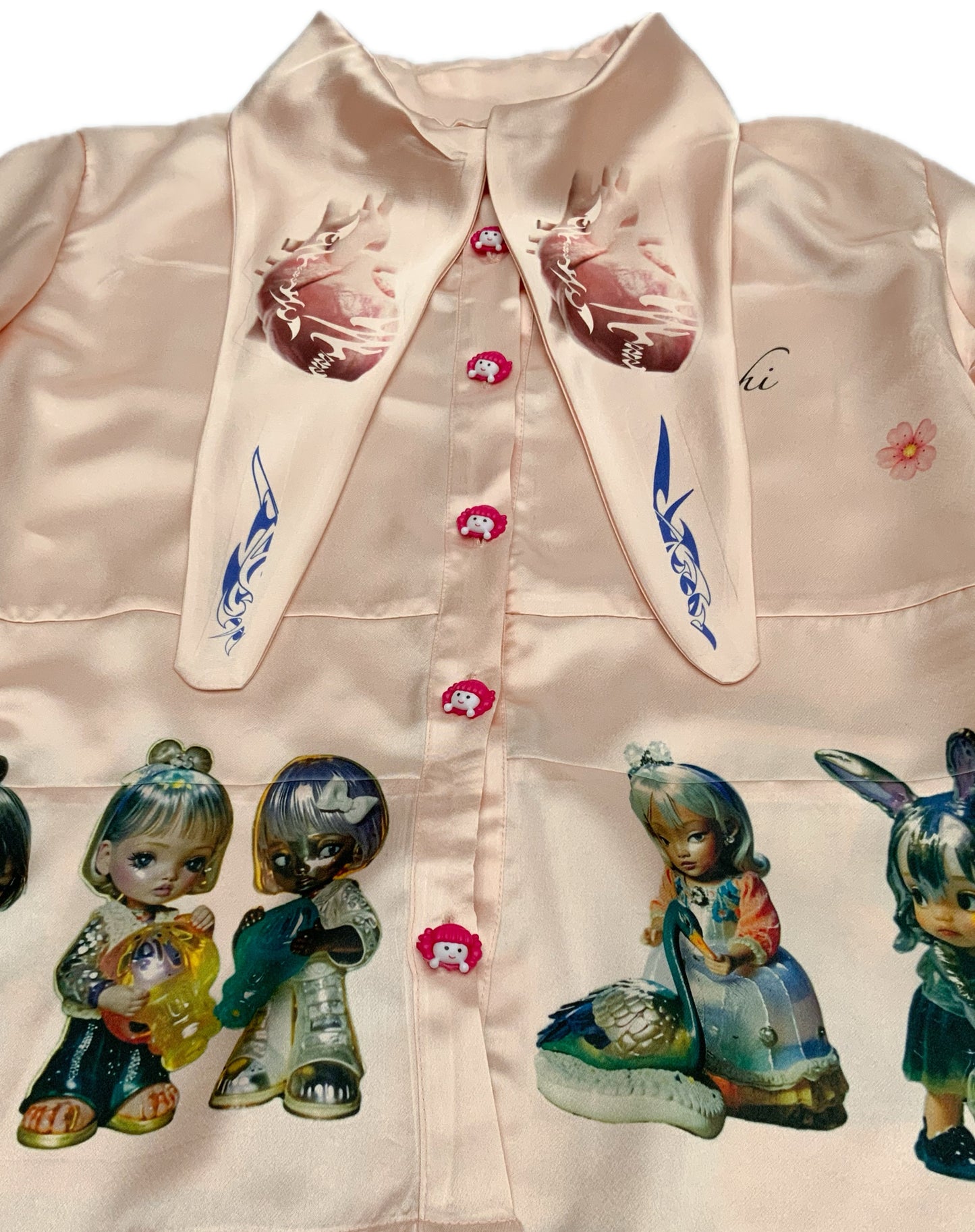 Camisa de campana, doll de porcelana