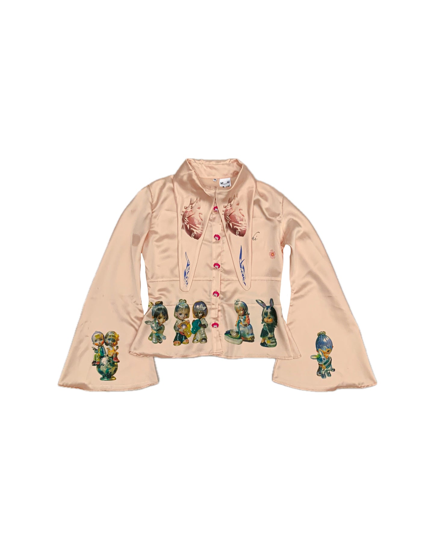 Camisa de campana, doll de porcelana