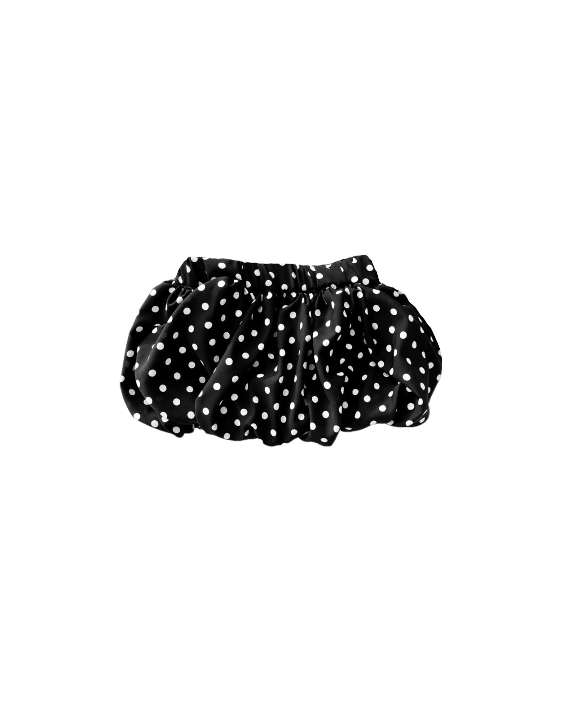 Falda globo pop negro