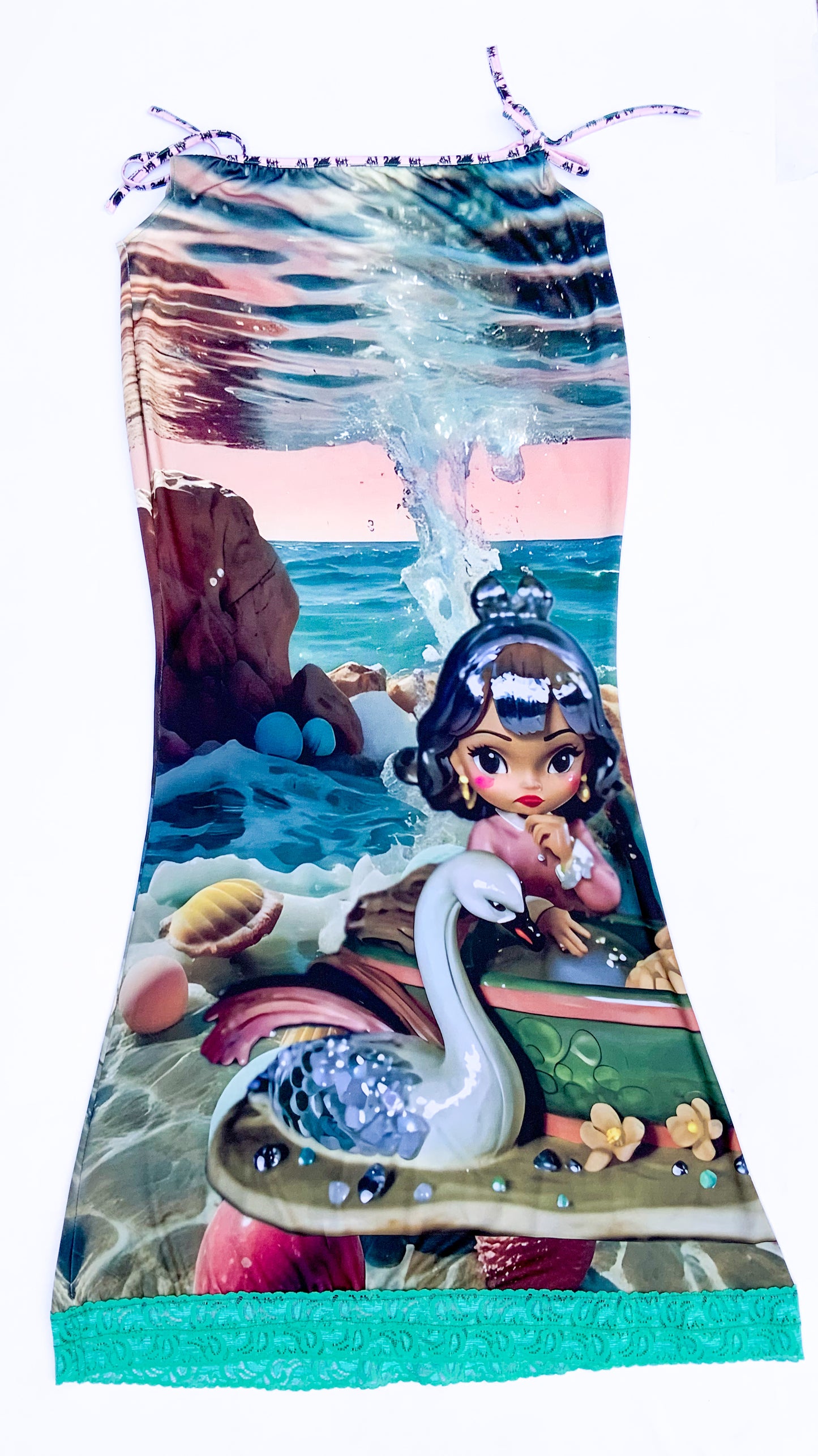 Maxi-falda sirena 🧜🏻‍♀️ ❣️Amor bajo el mar ❣️🌊 de la colección 💎🐚Lágrimas de porcelana🐚🌊